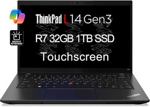 Lenovo ThinkPad L14 14" FHD Touchscreen Business Laptop ( AMD Ryzen 7 5825U, 32G - Picture 1 of 1