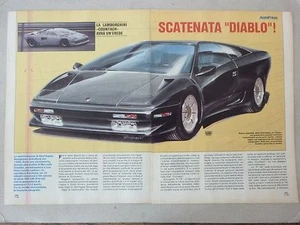 *ARTICOLO ANTICIPAZIONI LAMBORGHINI COUNTACH - 1988 - Foto 1 di 1