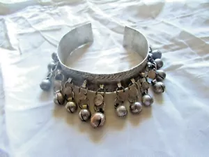 Pulsera única vintage de plata beduina étnica del Sinaí, egipcia hecha a mano, con cuentas, - Imagen 1 de 12