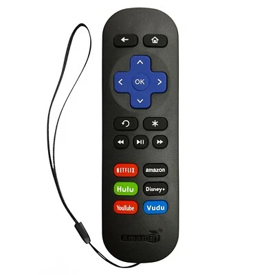 Remote compatible with (fits) All ROKU Player ( box shape of Roku) 1,2,3....