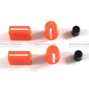 2CS perno giratorio + 2 PIEZAS tapa de fader para mezcladora de ranas TTM 57 61 62 64 68 (naranja) - Imagen 1 de 2