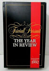 TRIVIA PURSUIT YEAR IN REVIEW 1992 Questions Game Parker Bros Some Parts Sealed 