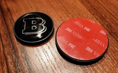 Emblem logo 52mm Mercedes Smart 451 453 Brabus Motorhaube Heckklappe NOT CHINA - Bild 1 von 4