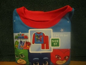 PJ Masks Boy's PJ Set Size 12M 3T 4T 5T Red & Blue Flame Resitant - Picture 1 of 15