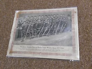 1933/34 CCM SKATES HOCKEY BROWN BORDER TEAM PHOTO-PROVIDENCE-RARE!!! - Picture 1 of 2
