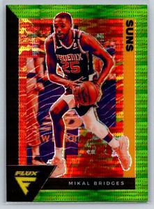 2020-21 Panini Flux Mikal Bridges Green Pulsar Prizm Suns Nets #142