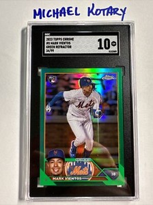 MARK VIENTOS 2023 TOPPS CHROME /99 SGC 10 Mets Rookie #8 True Green