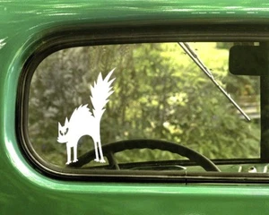 2 SCARED CAT DECAL Stickers For Car Window Truck Bumper Laptop RV - Picture 1 of 1