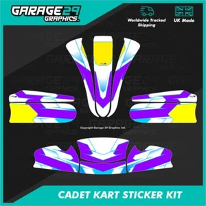 CADET MK20 KART STICKER KIT - CYCLONE - COLOUR 2 - CUSTOMISABLE - Picture 1 of 3
