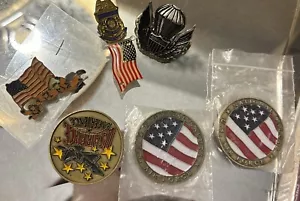 Set Militär Armee USA Pins, Veteranenverteidigung, Münze und Pins - Bild 1 von 7