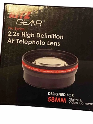 Teleobjetivo AF de alta definición Ritz Gear Pro Series 2,2x para 58 mm, XRG2X58 Foto 1 de 4