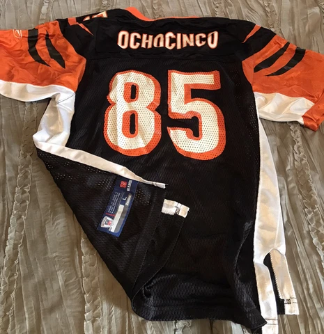 CHAD Johnson OCHOCINCO Cincinnati BENGALS Football REEBOK Replica Youth L Jersey Cover