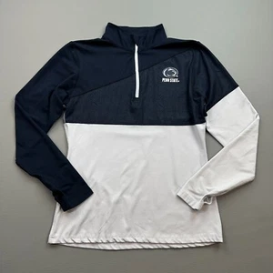 Penn State Nittany Lions Pullover Women's Small Blue White 1/4 Zip Thumb Holes - Picture 1 of 14