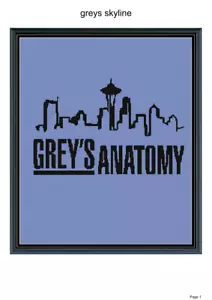 Grey's skyline crochet blanket pattern,60x72", written and graph pattern - Picture 1 of 1
