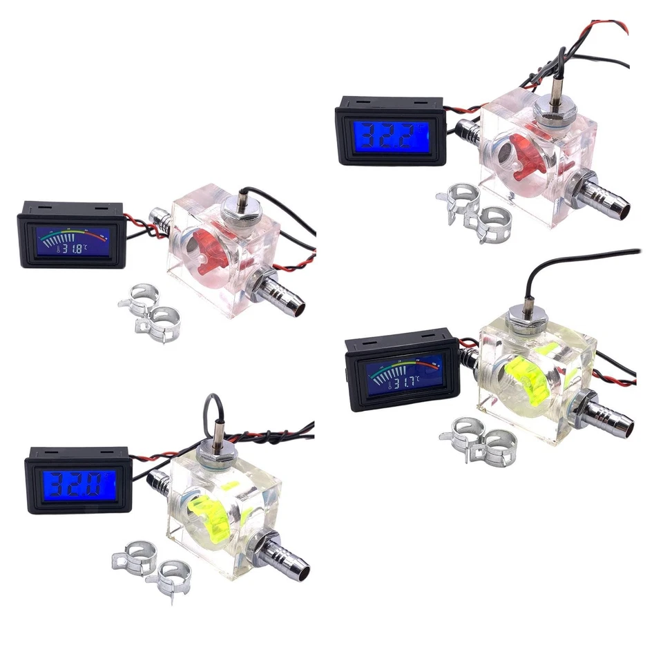 Thermometer Zubehör Wasserdurchflussmesser Wasserkühlsystem Kit für Laptop - Bild 1 von 1