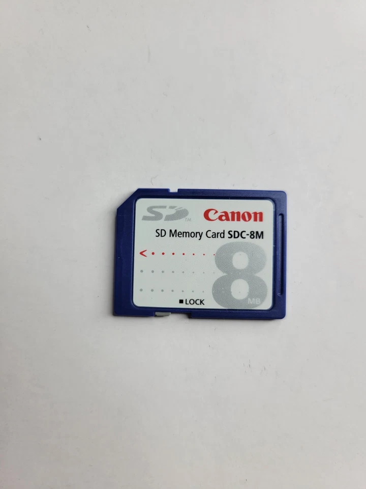 Canon SD Memory Card SDC-8M 8MB  Tested Works - Image 1 of 2