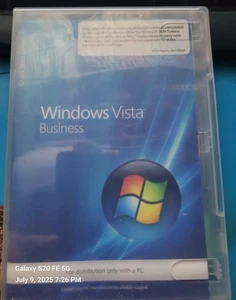Rare Microsoft Windows Vista 64bit with Valid KEY, RETRO OS, 32 bit not included - Afbeelding 1 van 3