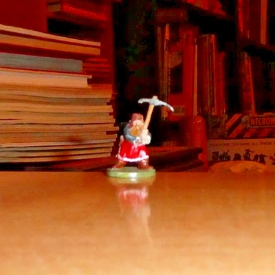 Ral Partha Ciudadela ENANO Luchador en Placa Armadura PICKAXE De Colección Metal 25mm Foto 1 de 2