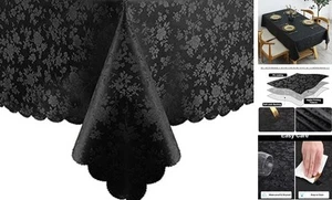 Rectangle Table Cloth, Waterproof Heavy Duty Vinyl Tablecloths, Wipeable - Picture 1 of 7