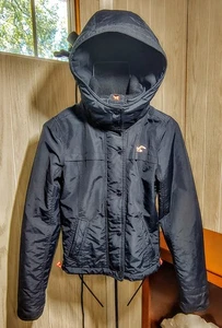 Hollister California All Weather Lined Jacket Navy Logo SZ XS - Picture 1 of 13