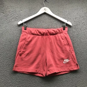 Nike Club French Terry Shorts Girls Youth Large Embroidered Swoosh Pink - Picture 1 of 6