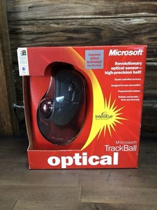 Vintage Microsoft IntelliEye Optical TrackBall Mouse (X05-42214 2000) New! - Picture 1 of 7