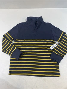 NWT Old Navy Sweater Mock Neck Youth Size M(8) Black / Stripped - Picture 1 of 12