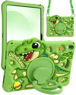 Funda Boaretiu para iPad A16/Funda 10ª Generación - Dinosaurio Verde Genial para Niño... Foto 1 de 4