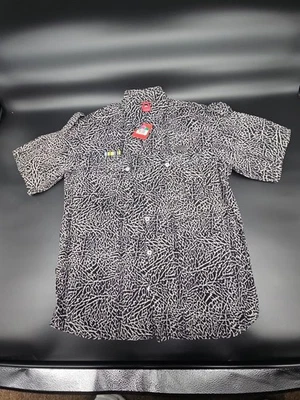 Camisa Nike Jordan Estampado Elefante Militar Abotonada Para Hombres XL De Gran Tamaño Nueva Con Etiquetas 2007 Foto 1 de 4