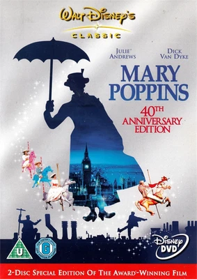 Mary Poppins (DVD-2005, 2-Disc 40th Anniversary Edition) Region 2. *"CLASSIC!"* - Image 1 of 4