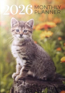 Organizador de calendario para el hogar 2026 mensual gatito gato tamaño 6,75x9,5" ¡Envío y devolución gratuitos! - Imagen 1 de 7