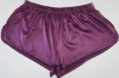 NEW MEN'S PURPLE SATIN TEAR-AWAY BOXER SHORTS LARGE - Image 1 of 4