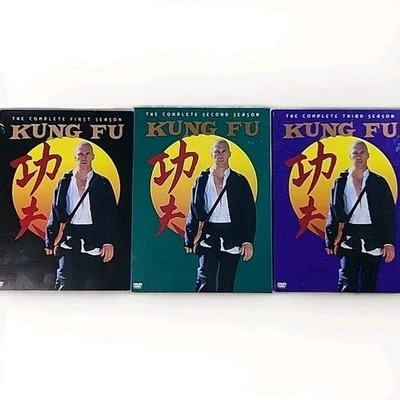 Kung Fu TV Series DVD Seasons 1 2 3 Complete Series David Carradine Caine 1972 - Image 1 of 4