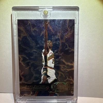 1997 Metal Universe #63 Gary Payton Rare - Image 1 of 2