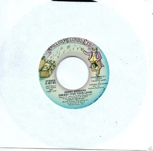 DONNY GERRARD- GREEDY (FOR YOUR LOVE) / HE'S ALWAYS SOMEWHERE (VG+) - Imagen 1 de 1