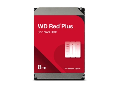 WD Red Plus WD80EFPX 8TB Hard Drive - 3.5" Internal - SATA (SATA/600) - - Image 1 of 3
