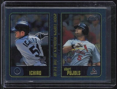 2001 Topps cromo comercializado ROY novatos del año #T99 Albert Pujols Ichiro radiocontrol  Foto 1 de 2