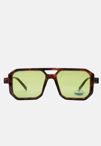Occhiali da Sole Quadrati Unisex Montatura Squadrata Lenti UV Colorate Calibro56 - Foto 1 di 14