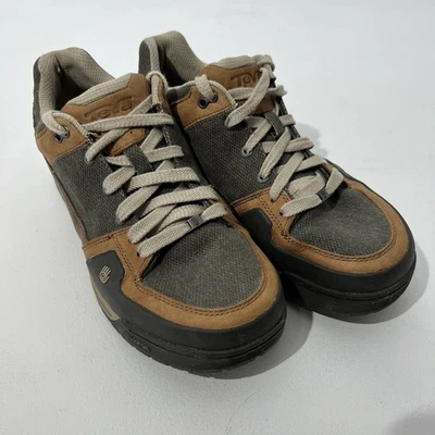 Teva Botas de Senderismo para Hombres 10 Marrón Parte Superior Baja Cuero Vibram Con Cordones Zapatos al Aire Libre Foto 1 de 4