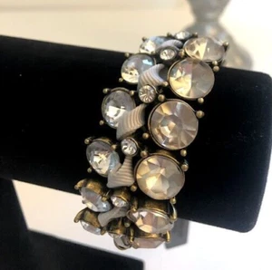 Abercrombie & Fitch Damen rund zweireihig Kristall Band Gliederarmband Neu ohne Etikett 68 - Bild 1 von 12