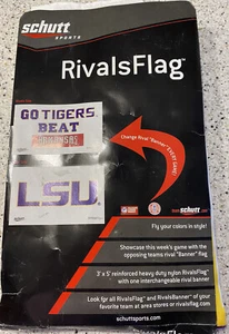 Schutt Rivals Banner Flag LSU NEW IN PACKAGE - Picture 1 of 4