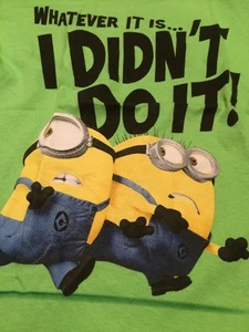 Camiseta What Ever It Is I Didn't Do It Despicable Me 4 Minions Grande Rise Of Gru - Imagen 1 de 2
