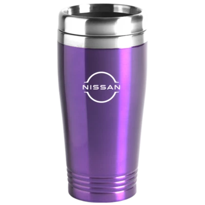 Nissan New Logo 16oz Stainless Steel Tumbler Travel Mug Official Licensed Foto 1 de 4