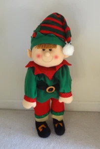 Große 27" Weihnachtsmann Helfer Elfe selbststehender Weihnachtsmann Weihnachtsfigur Dekoration - Bild 1 von 2