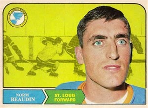Custom made OPC like 1968-69 St. Louis Blues Norm Beaudin  Hockey card 2