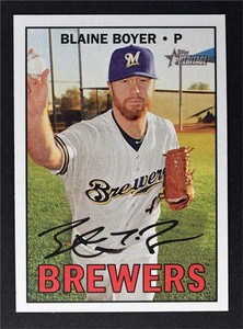 2016 Topps Heritage #675 Blaine Boyer - NM-MT
