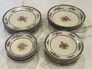 Vintage lot of 21 plates and bowls Charles Field CHF Haviland Limoges GDA France - Picture 1 of 8