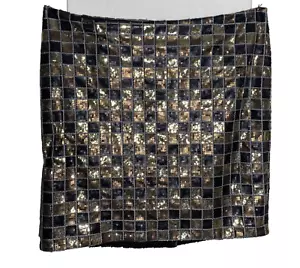 Gonna donna Monroe & Main multicolore con paillettes taglia 3XL elasticizzata zip posteriore scintillante - Foto 1 di 11