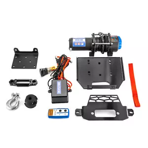 For Polaris RZR 900/1000/XP Turbo UTV 4500lb Electric Winch Mount Combo Rope Kit - Picture 1 of 14