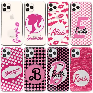 Personalised Pink Phone Case, Custom Name iPhone Case for Samsung S23/Pixel 7 - Picture 1 of 21